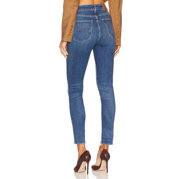 LEVI'S Premium 721 High-Rise Skinny Jeans Sz 25 Cassandra Says - Picture 2 of 10